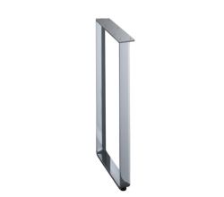 TABLON KUFE für eine Bartheke aus stabilem Edelstahl / Tischuntergestell / Tischunterbau / Tischfuß mit breiter Anschraubplatte