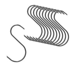 10er SET Browin 311314 Räucherhaken, 120 mm,  Ø 4 mm, 45°