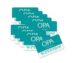 10er SET KESPER 32317 Dekor-Frühstücksbrettchen OPA  Melamin