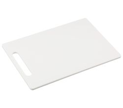 KESPER 32560 Schneidebrett aus PP-Kunststoff, weiß, 37 x 25 x 0,8 cm