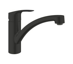 GROHE 332812433 Küchenarmatur Eurosmart Einhand-Spültischbatterie, 1/2 Zoll, matt black / Einhebelmischer