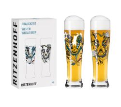 Ritzenhoff Brauchzeit Weizen 2er-Set 004 Petra Mohr 2021 / Weizenbiergläser
