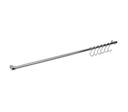 METALTEX 350307 Lonardo Relingleiste 78 cm, mit 6 Haken / Relingsystem