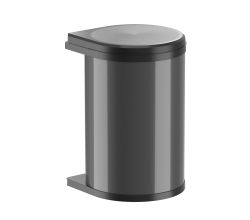 HAILO 3520071 AS Mono 20 dunkelgrau/schwarz Abfallsorter 20 Liter ab 40 cm Schrankbreite