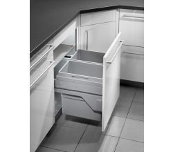 Abfallsorter EURO CARGO S-60/2 / 60 cm Schrankbreite / Hailo 3610-62 / Abfalleimer / Abfallsammler / Mülleimer