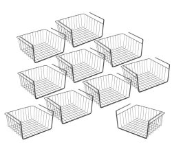 10er SET METALTEX 363030000 Kanguro Lava Schrankkorb 30 x 26 x 14 cm TouchTherm, matt schwarz / Raumsparer
