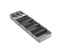 Metaltex 363220000 Uni-Fit Besteck-Organizer ausziehbar von 40 - 49 cm / Bestecksammler / Besteckeinsatz