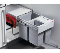 HAILO Abfallsorter 40 (20 + 2x10) Liter RAUMSPAR TANDEM COMFORT ab 40 cm Schrankbreite