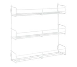 METALTEX 364603095 Domino Gewürzboard mit 3 Etagen, 30x6x33 cm, weiß plastifiziert