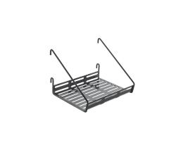 METALTEX 377012000 Mural Line Ablage 18 x 15 x 12 cm schwarz / Aufbewahrungssystem