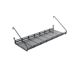METALTEX 377013000 Mural Line Ablage 45 x 15 x 12 cm schwarz / Aufbewahrungssystem