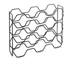 METALTEX 382915000 Hexagon 15 Flaschenregal Lava 43x12x34 cm, TouchTherm, matt schwarz