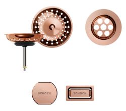SCHOCK Sichtteile in Copper 400051COP - Aufwertung für die PREMIUM Ablaufgarnitur 410051CHR ab Baujahr 2024