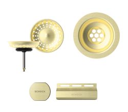 SCHOCK Sichtteile in White Gold 400069WGO - Aufwertung für die PREMIUM Ablaufgarnitur 410069CHR ab Baujahr 2024