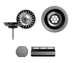 SCHOCK Sichtteile in Gunmetal 400069GUM - Aufwertung für die PREMIUM Ablaufgarnitur 410069CHR ab Baujahr 2024