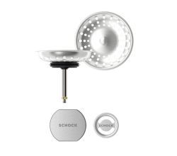 SCHOCK Sichtteile in Edelstahl 400061EDM - Aufwertung für die PREMIUM Ablaufgarnitur 410061CHR ab Baujahr 2024