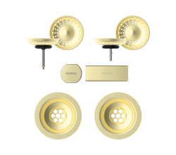 SCHOCK Sichtteile in White Gold 400067WGO - Aufwertung für die PREMIUM Ablaufgarnitur 410067CHR ab Baujahr 2024