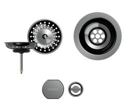 SCHOCK Sichtteile in Gunmetal 400061GUM - Aufwertung für die PREMIUM Ablaufgarnitur 410061CHR ab Baujahr 2024