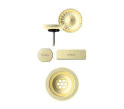 SCHOCK Sichtteile in White Gold 400065WGO - Aufwertung für die PREMIUM Ablaufgarnitur 410065CHR ab Baujahr 2024