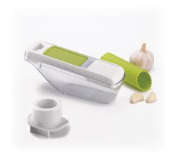 Knoblauch-Set bestehend aus Schneider und Schäler / Knoblauch Set / GSD