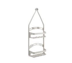 METALTEX 400802000 Shower-Flex Duschenboy mit 2 Etagen, 26 x 15 x 71 cm / Duschregal