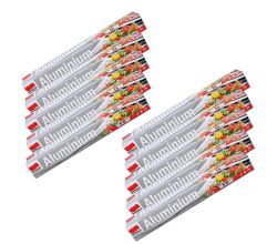 10er SET Quickpack Alufolie 30 cm breit 5 Meter auf Rolle im Karton