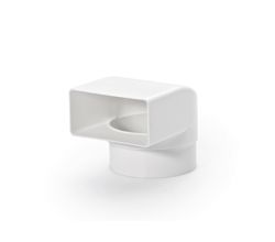 N-UR 8 Umlenkstück 90° mit Rundrohrstutzen / Umlenkung / Übergansstück / Compair® norm System Ø 100