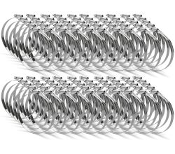100er SET Schlauchklemme Ø 102 aus galvanisiertem Stahldraht mit Nennweite 90-110 mm / Schelle / Schlauchbefestigung