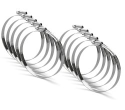10er SET Schlauchklemme Ø 102 aus galvanisiertem Stahldraht mit Nennweite 90-110 mm / Schelle / Schlauchbefestigung