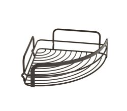 METALTEX 401106000 Origin Lava Eckregal mit 1 Etage, TouchTherm, matt schwarz