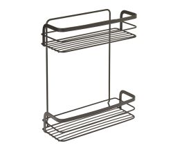 METALTEX 401114000 Origin Lava Regal mit 2 Etagen, TouchTherm, matt schwarz