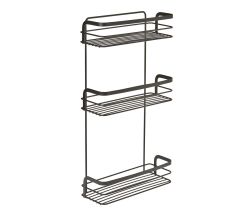 METALTEX 401124000 Origin Lava Regal mit 3 Etagen, TouchTherm, matt schwarz