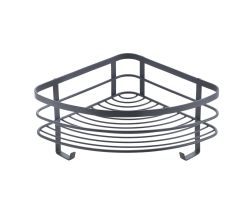METALTEX 401142000 Origin Lava Eckregal 25x25x13 cm, TouchTherm, matt schwarz