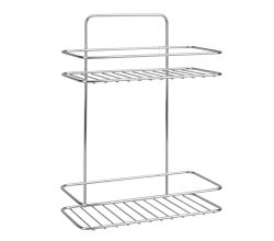 METALTEX 403312000 Reflex LUXY 2-etagiges Regal 26 x 13 x 35 cm Chrometherm