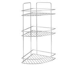 METALTEX 403315000 Reflex LUXY 3-etagiges Eckregal 23 x 23 x 53 cm Chrometherm