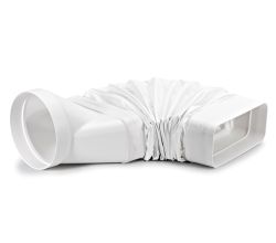 F-RBFLEX 2 Adapter für Umlenkungen mit Muffe / flexibel / eckig auf rund / Compair flow (System Ø 150)