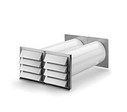 Ab- und Zuluft - Mauerkasten E-KLIMA A/Z 150 / Compair flow (System Ø 150)