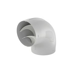P-RBV 150 Rohrbogen 90° mit optimierten Luftleitkörpern / COMPAIR PRIME flow®