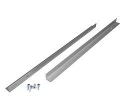 Dampfschutzwinkel-Set 350 mm, silberfarbig / Wrasenschutzblech
