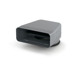 SF-UR 150 Umlenkstück 90 Grad mit Luftleitkörper für perfekte Strömungswerte / COMPAIR STEEL flow 150 (System Ø 150)