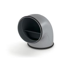 SR-RBV 150 Rohrbogen 90 Grad mit Luftleitkörper für perfekte Strömungswerte / COMPAIR STEEL flow 150 (System Ø 150)
