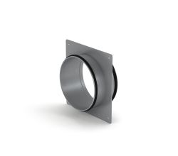 SR 150 Maueranschlussstutzen für Rundrohr / COMPAIR STEEL flow 150 (System Ø 150) / Verbindungsmuffe