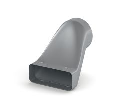 SF-VEST 150 Versatzendstück für Anschluss von Downdrafthauben / COMPAIR STEEL flow 150 (System Ø 150)