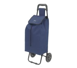METALTEX 415205009 Shopping - Trolley DAPHNE 40 Liter, blau, mit Regenschirmtasche / Einkaufswagen / Rollwagen