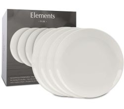WAECHTERSBACH 4er Teller Ø 19 cm im GK / Elements - Pure / Frühstücksteller