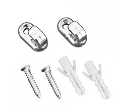 METALTEX 404990010 Mallorca Befestigungshaken 2er Set, Kunststoff, ABS verchromt