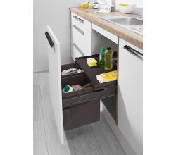 Wesco Abfallsorter Sortomaxx 34 (2x17) Liter mit Auszugstablar für 60 cm Schrankbreite / Abfalltrennsystem