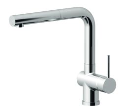AquaCucina Fensterarmatur LAGO S mit ausziehbarem Auslauf / Küchenarmatur / Einhebelmischer