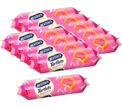 10er SET McVitie's Tartlets Raspberry 100 g / Kekse mit Cremefüllung / Himbeerkekse