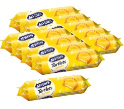 10er SET McVitie's Tartlets Lemon 100 g / Kekse mit Cremefüllung / Zitronenkekse